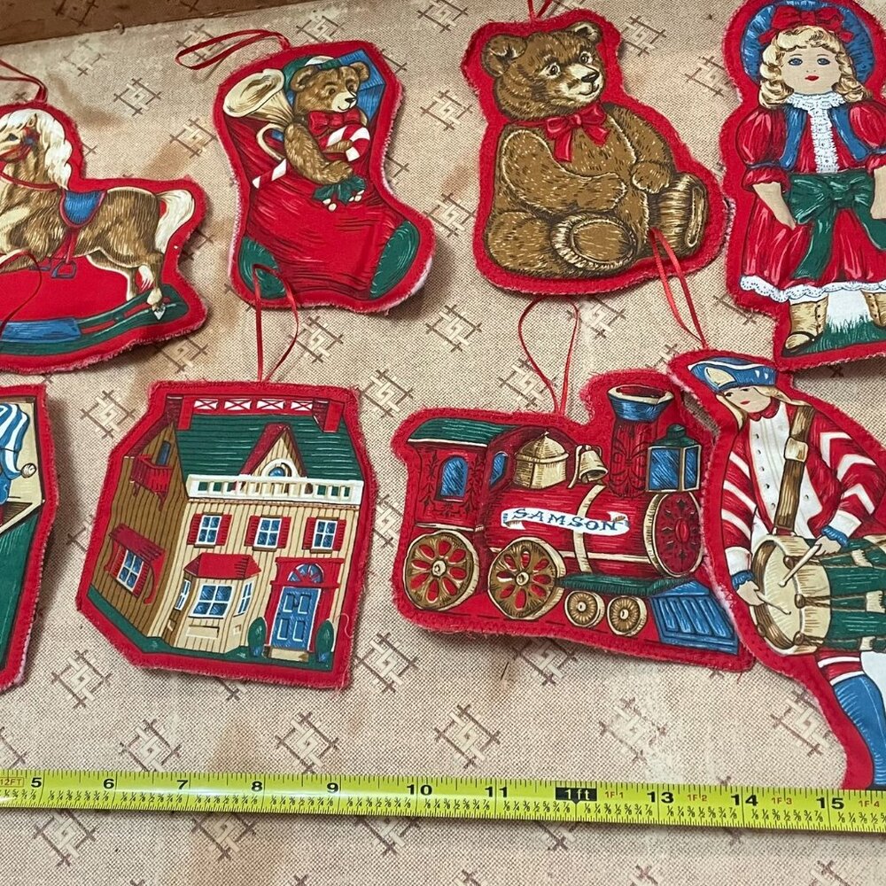 Handmade Felt Ornaments Set of 7